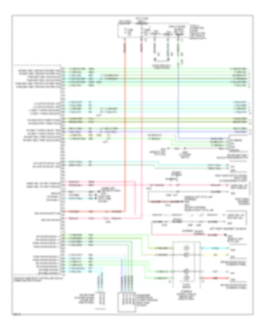 Supplemental Restraints Wiring Diagram 1 of 3 for Chrysler Town  Country Limited 2011