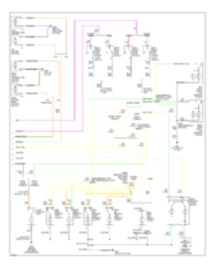 Interior Lights Wiring Diagram (2 of 2) for Chrysler Town  Country Limited 2004