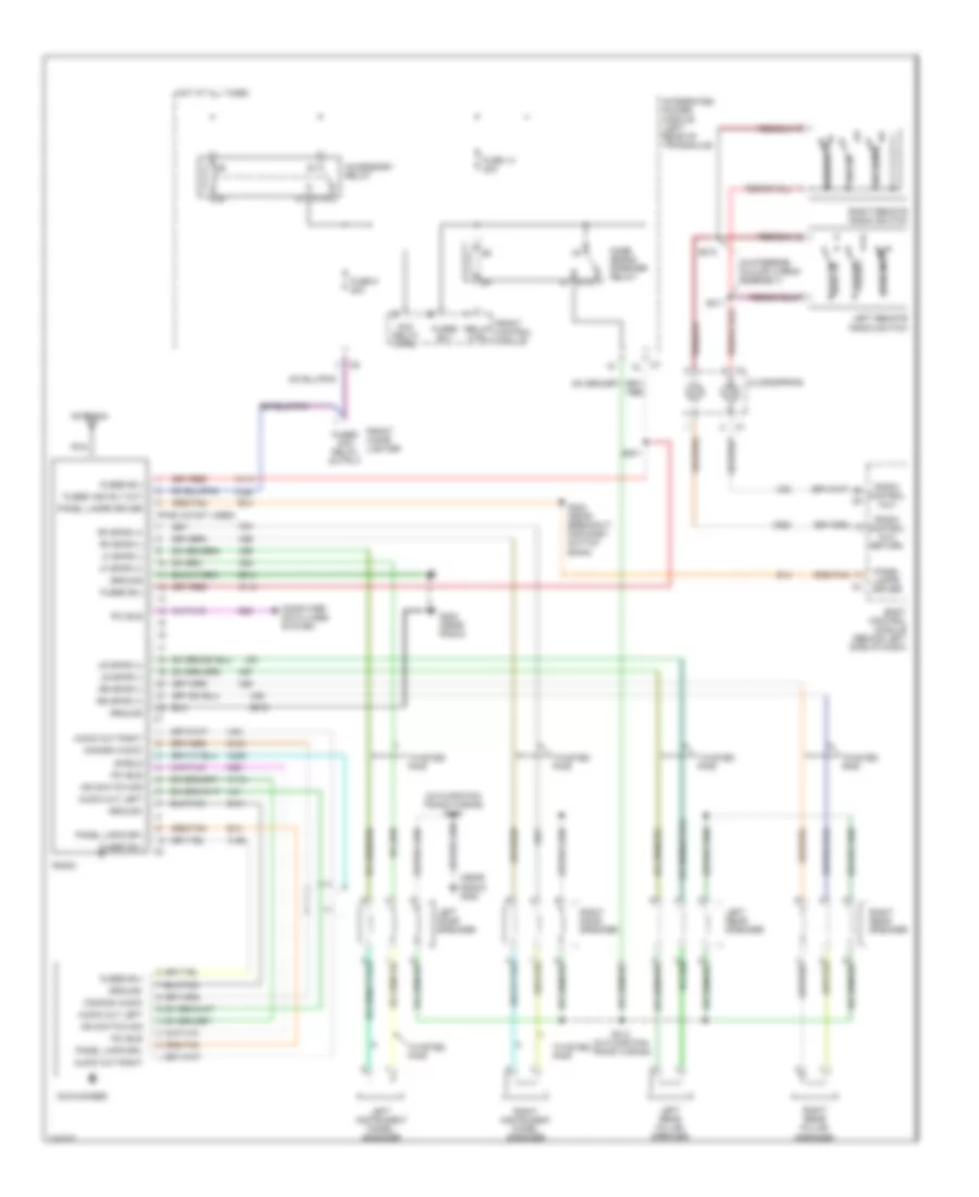 Radio Wiring Diagram, Premium Radio for Chrysler Town  Country Limited 2004