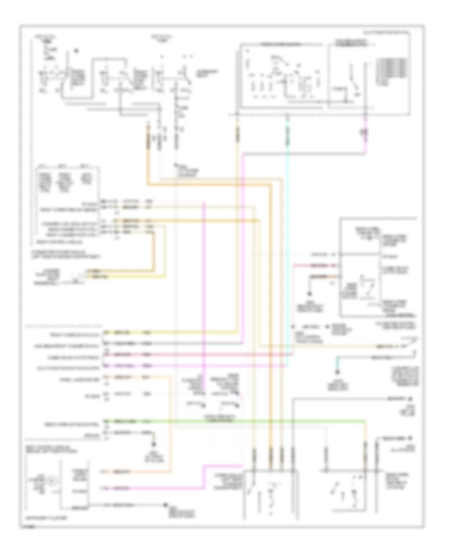 WiperWasher Wiring Diagram, with Manual AC for Chrysler Town  Country Limited 2004