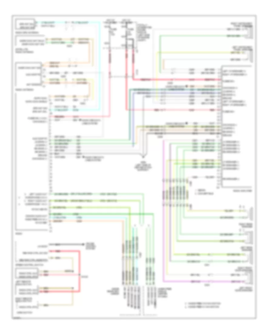 Navigation Wiring Diagram for Chrysler 200 Limited 2012