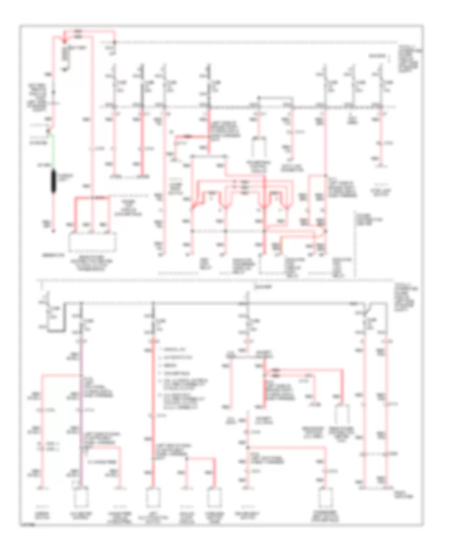 Power Distribution Wiring Diagram 1 of 3 for Chrysler 200 Limited 2012