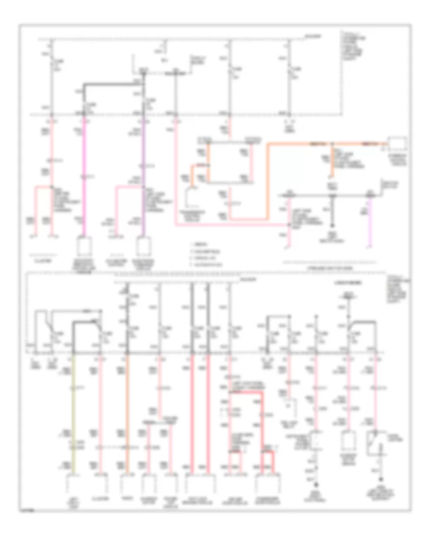 Power Distribution Wiring Diagram 2 of 3 for Chrysler 200 Limited 2012