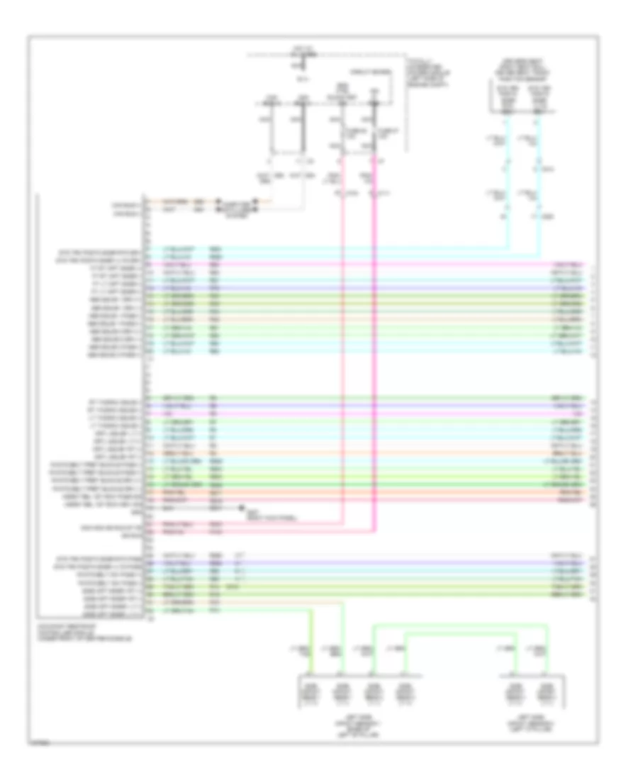 Supplemental Restraints Wiring Diagram 1 of 3 for Chrysler 200 Limited 2012