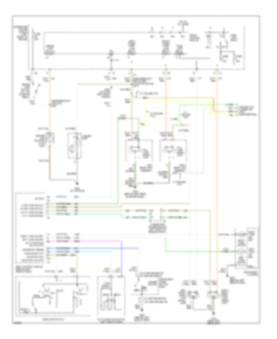 Exterior Lamps Wiring Diagram for Chrysler Town  Country 2006
