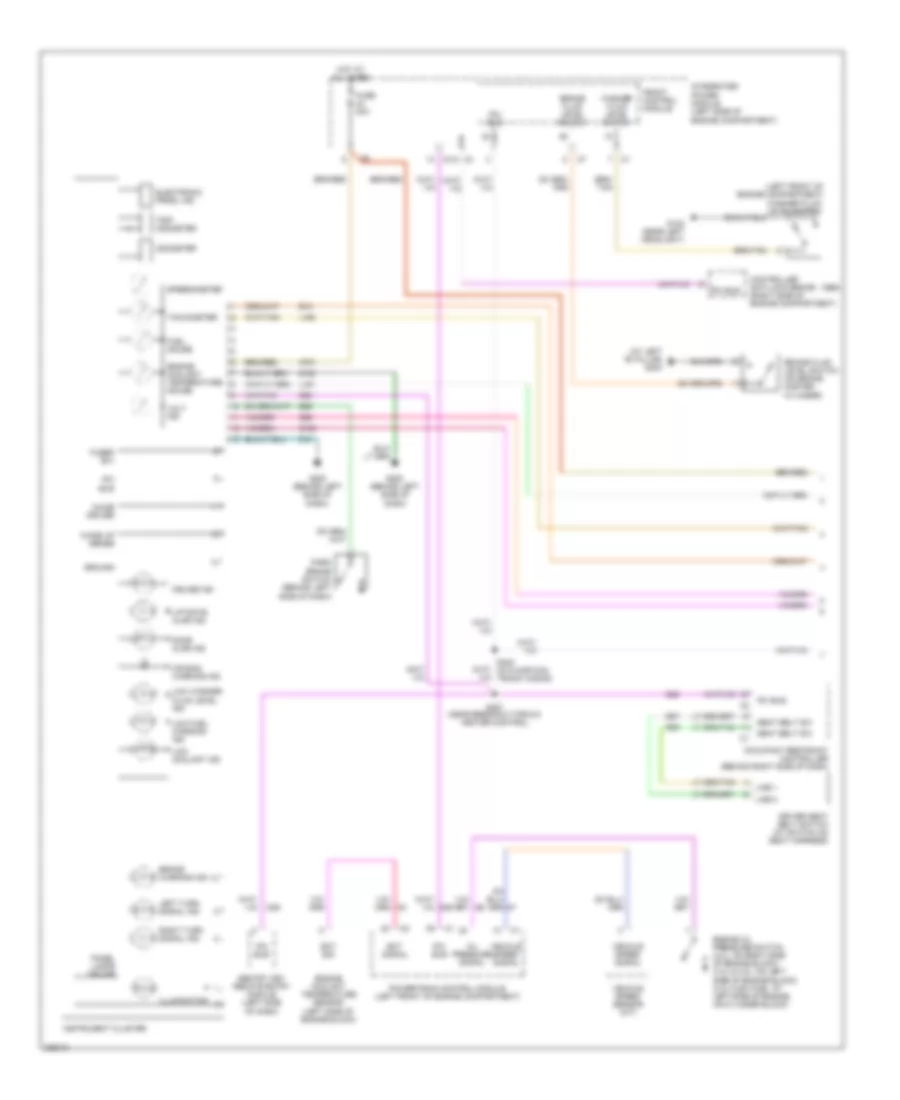Instrument Cluster Wiring Diagram 1 of 2 for Chrysler Town  Country 2006