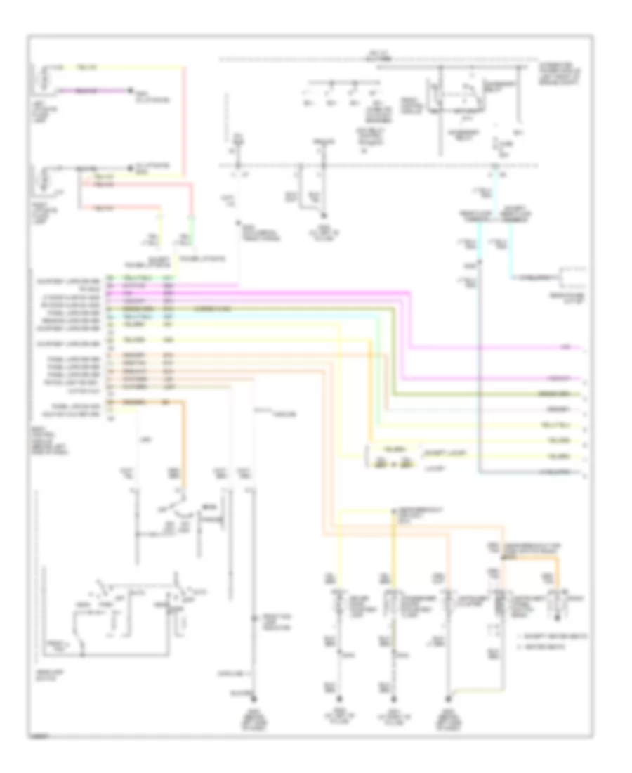 Interior Lights Wiring Diagram 1 of 2 for Chrysler Town  Country 2006