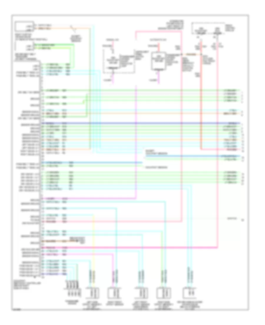 Supplemental Restraints Wiring Diagram 1 of 2 for Chrysler Town  Country 2006
