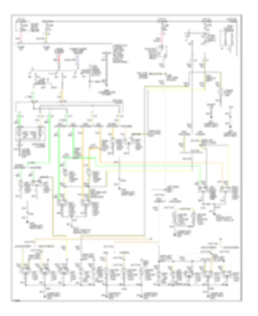 Exterior Lamps Wiring Diagram for Chrysler 300M 2000