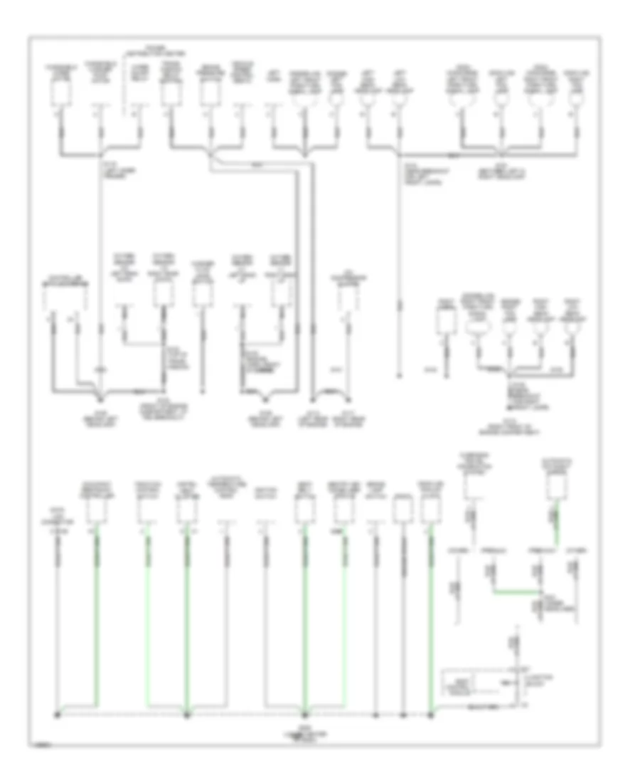 Ground Distribution Wiring Diagram 1 of 3 for Chrysler 300M 2000
