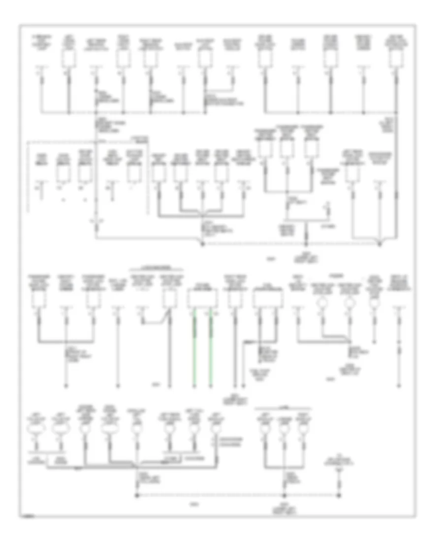 Ground Distribution Wiring Diagram 2 of 3 for Chrysler 300M 2000