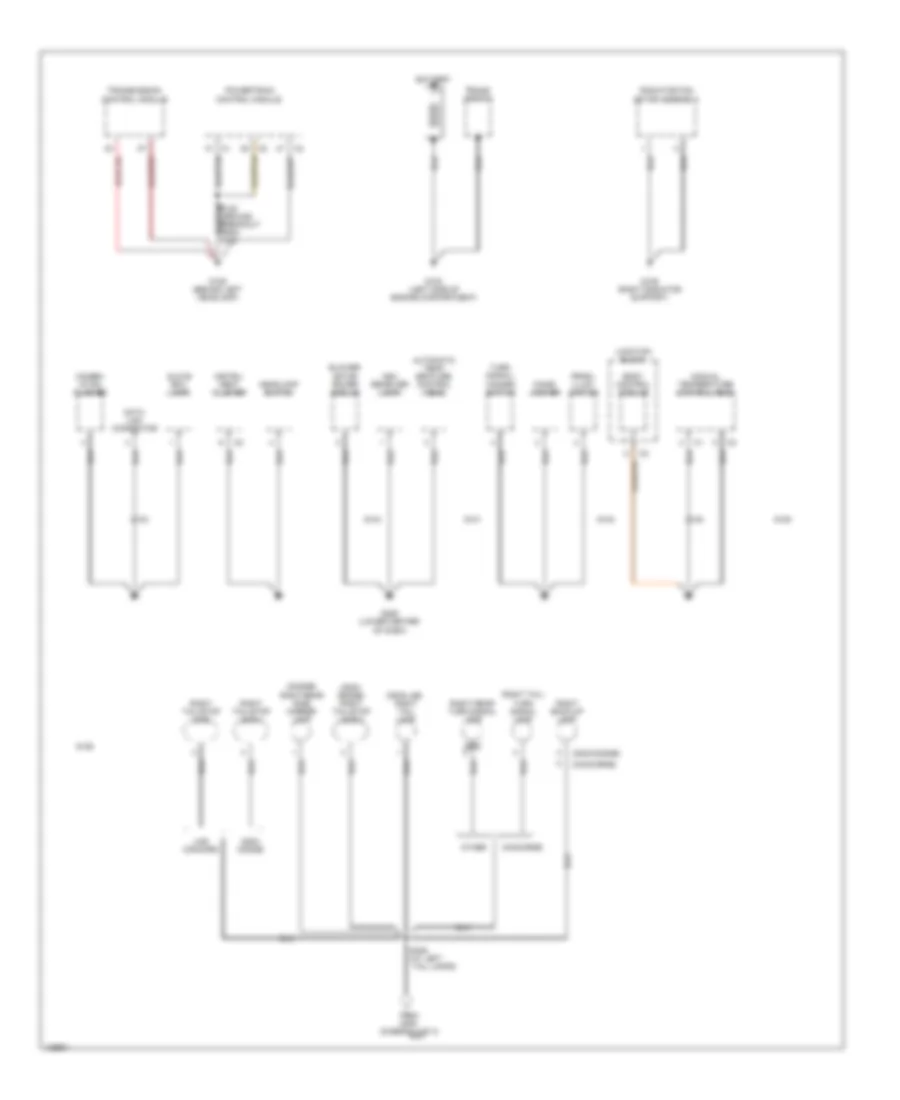 Ground Distribution Wiring Diagram 3 of 3 for Chrysler 300M 2000