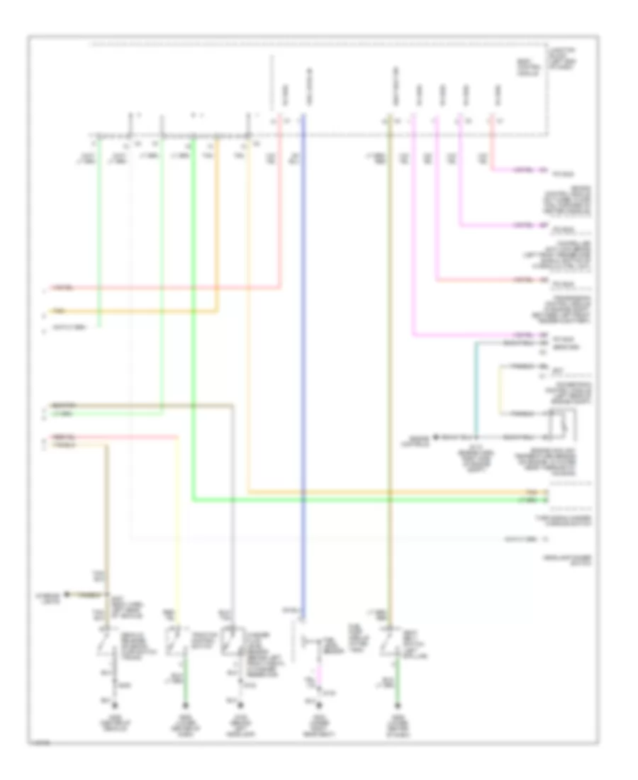 Instrument Cluster Wiring Diagram 2 of 2 for Chrysler 300M 2000