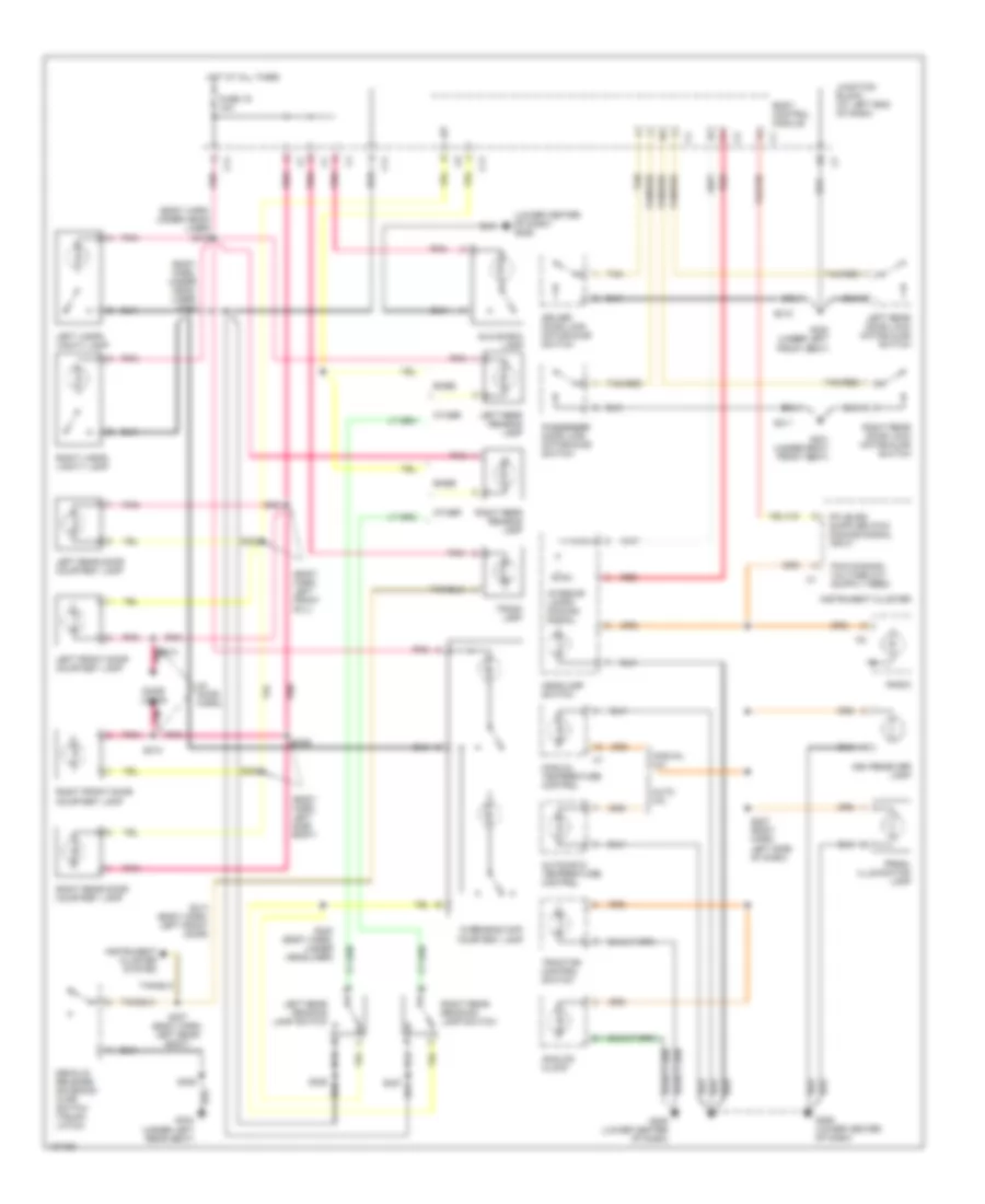 Interior Light Wiring Diagram for Chrysler 300M 2000