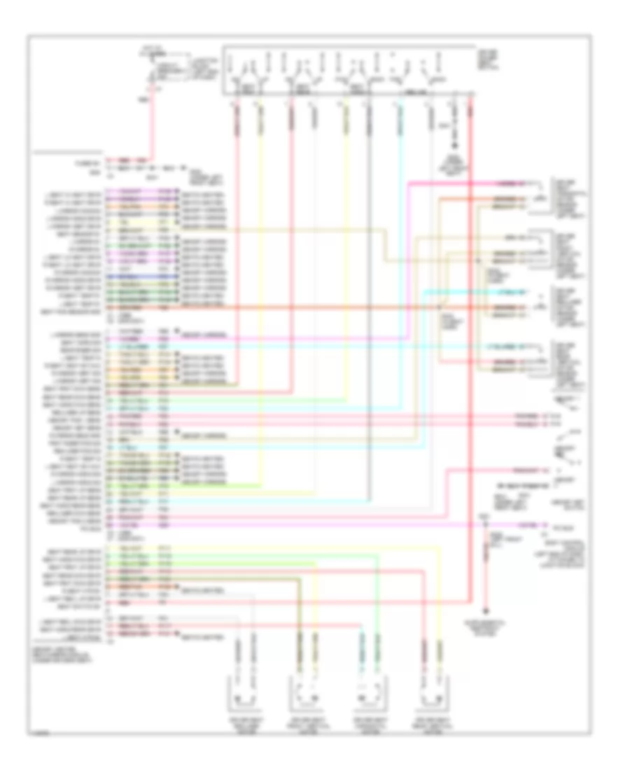 Memory Seat Wiring Diagram for Chrysler 300M 2000