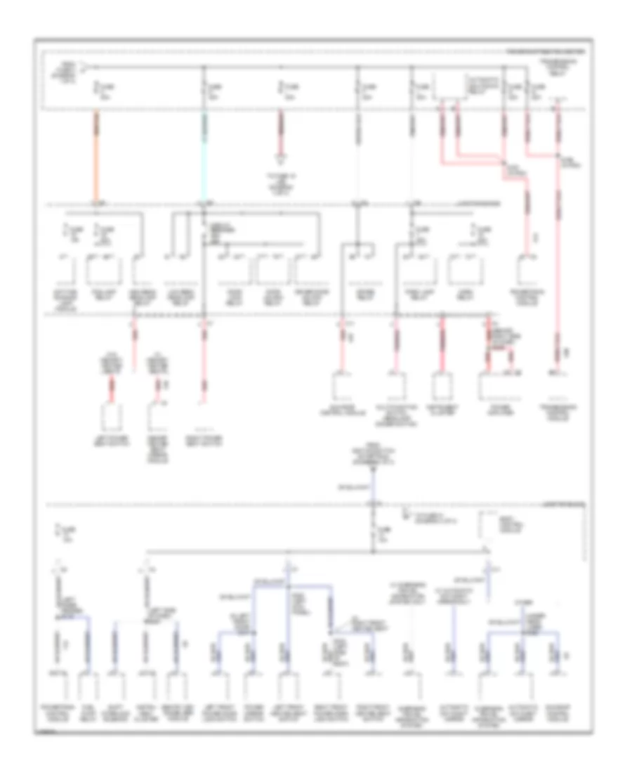 Power Distribution Wiring Diagram 2 of 3 for Chrysler 300M 2000