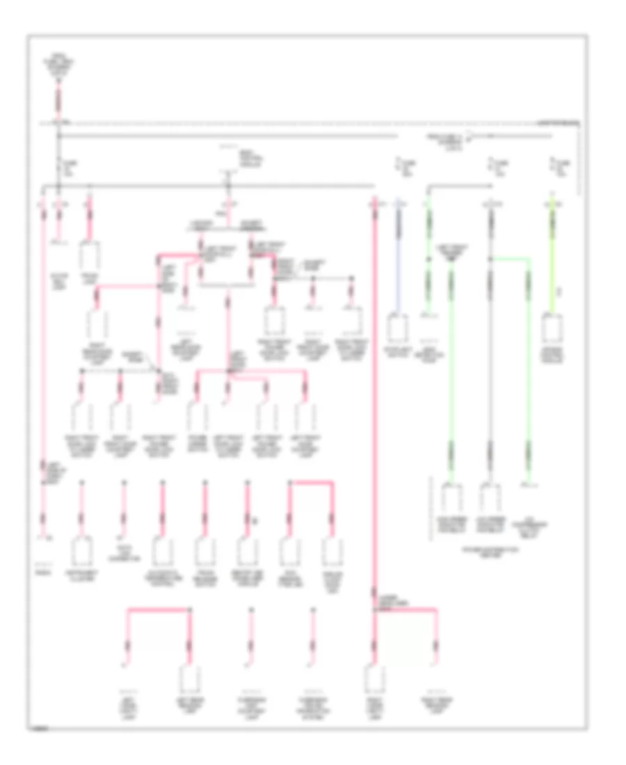 Power Distribution Wiring Diagram 3 of 3 for Chrysler 300M 2000