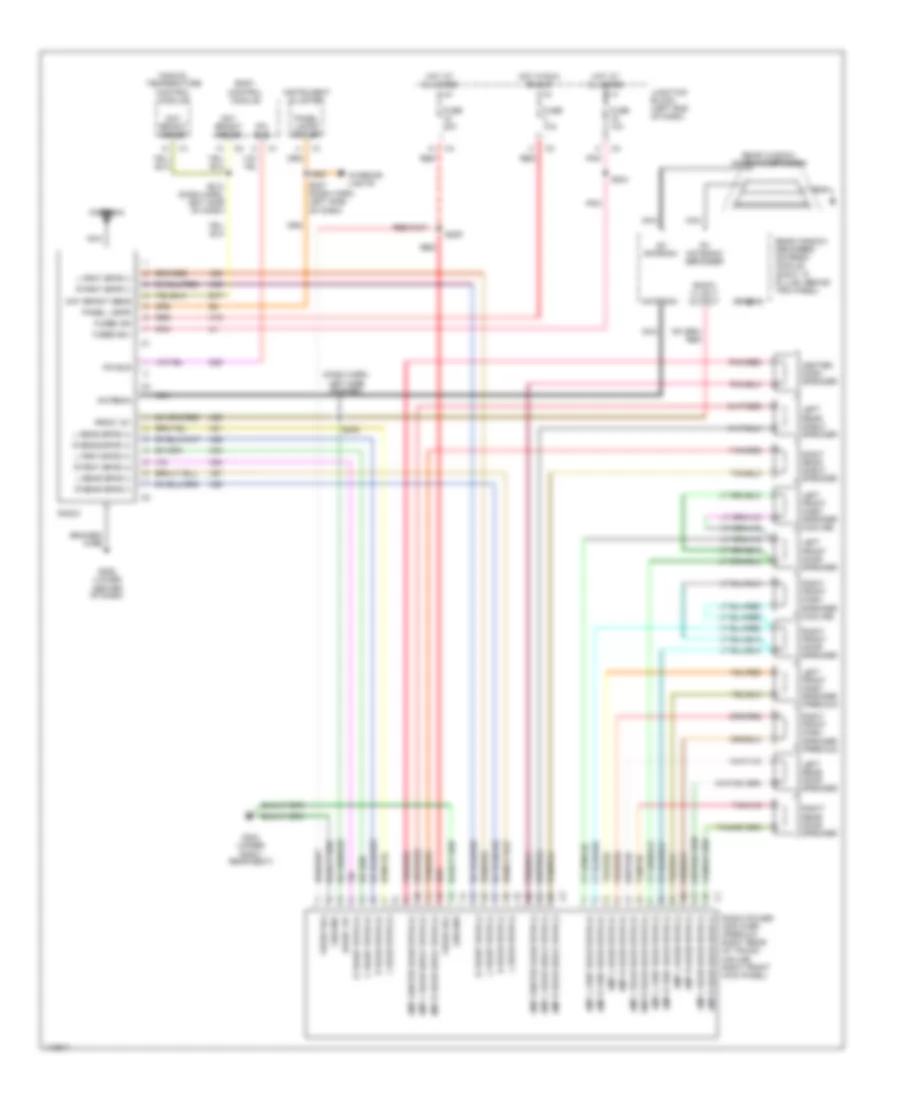 Radio Wiring Diagrams with Amplifier for Chrysler 300M 2000