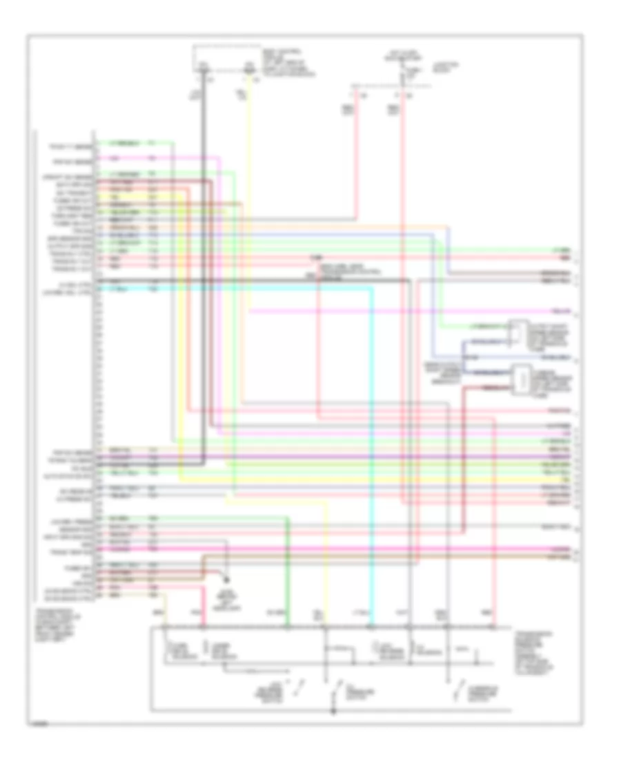 A T Wiring Diagram 1 of 3 for Chrysler 300M 2000