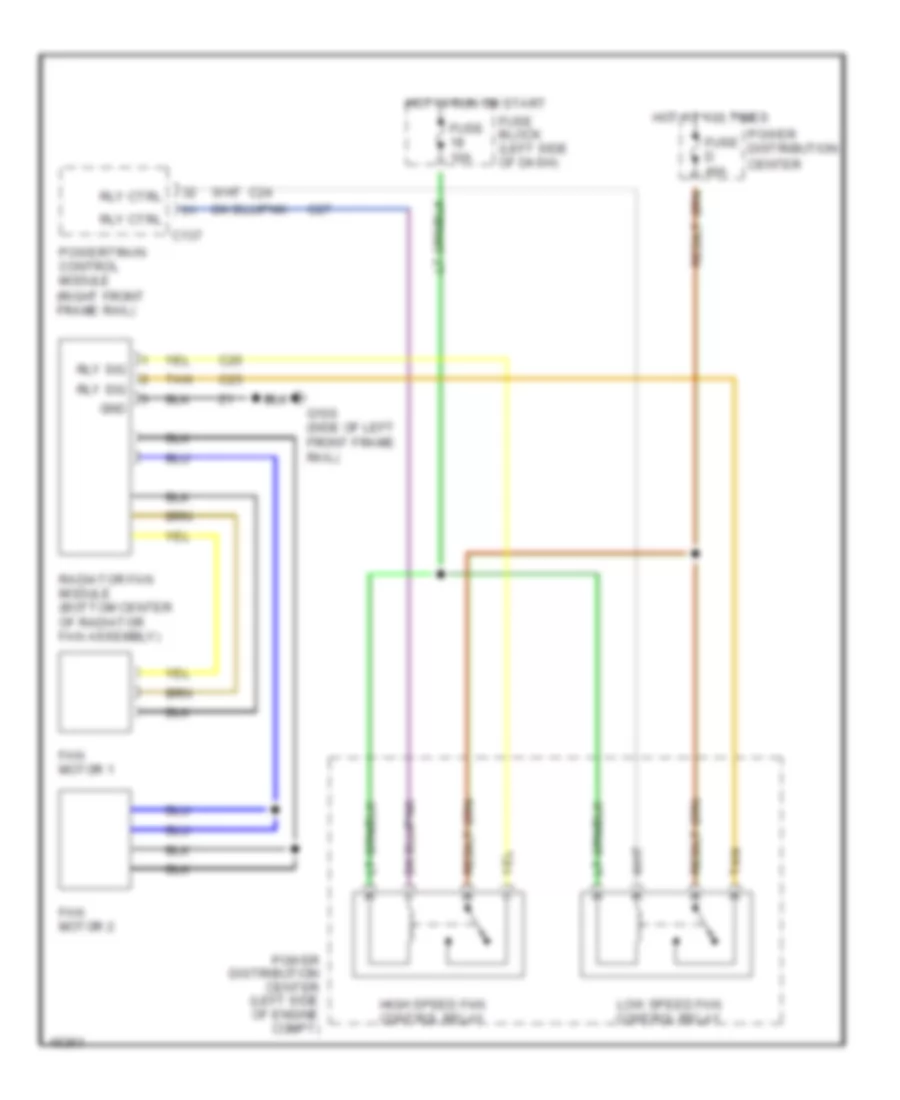 Cooling Fan Wiring Diagram for Chrysler Concorde 1993