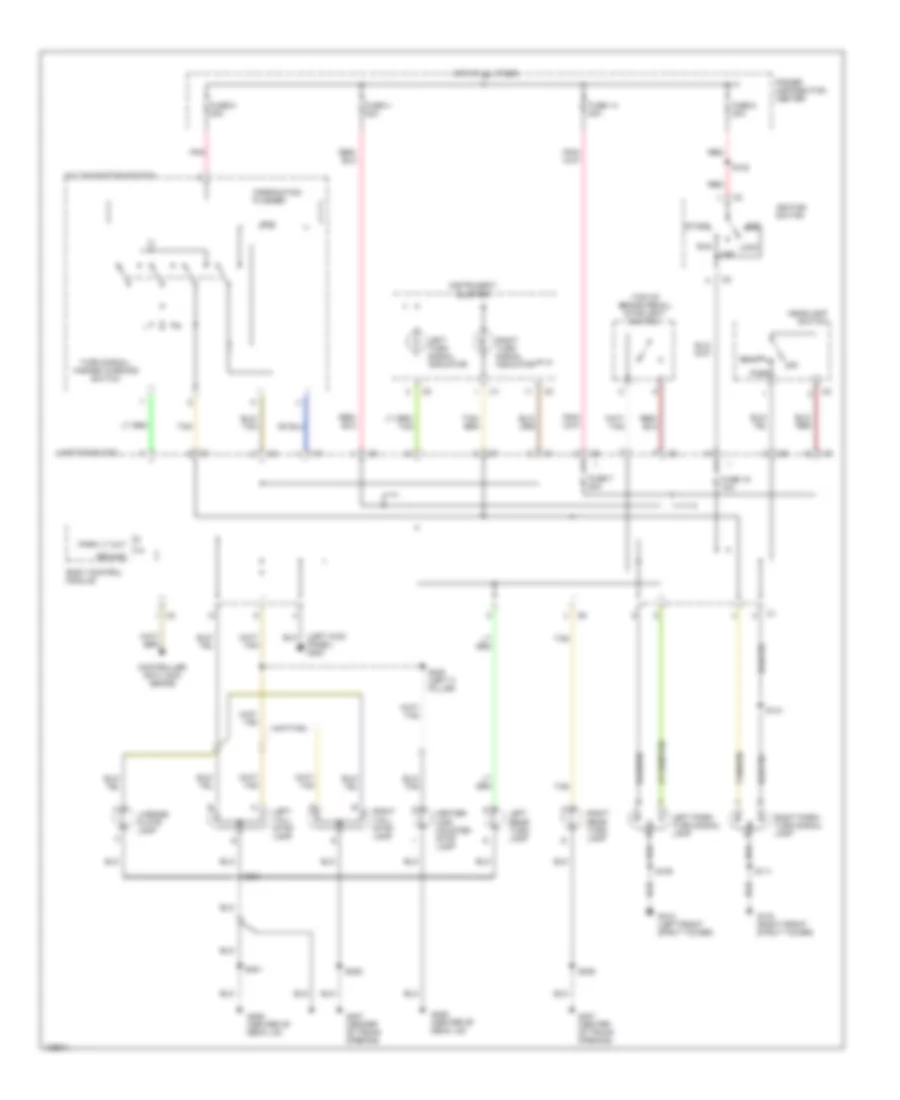 Exterior Lamps Wiring Diagram for Chrysler Cirrus LX 2000