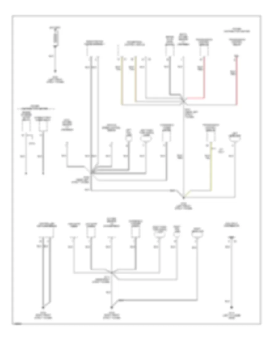 Ground Distribution Wiring Diagram 1 of 2 for Chrysler Cirrus LX 2000