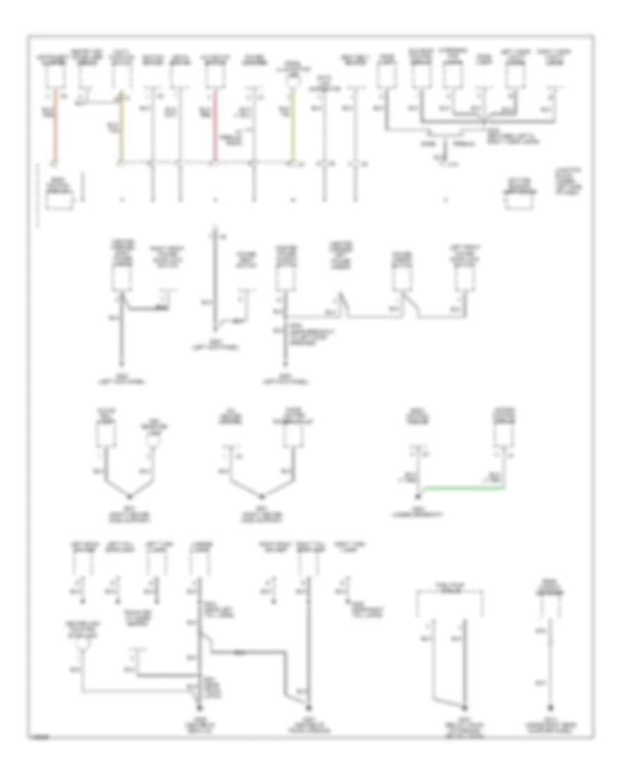 Ground Distribution Wiring Diagram (2 of 2) for Chrysler Cirrus LX 2000