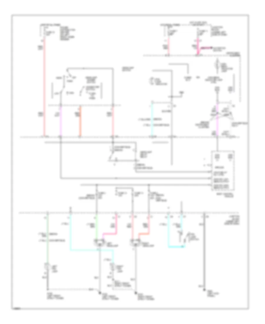 Headlight Wiring Diagram, without DRL for Chrysler Cirrus LX 2000