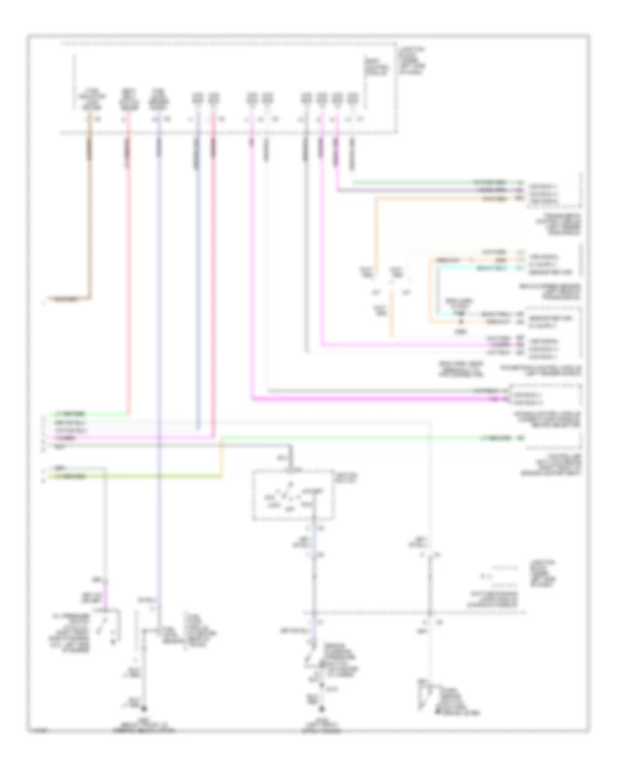 Instrument Cluster Wiring Diagram 2 of 2 for Chrysler Cirrus LX 2000