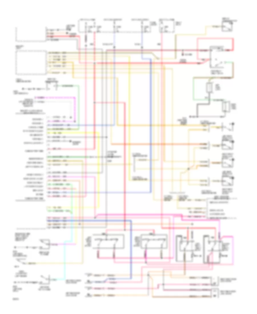 Anti theft Wiring Diagram Analog Cluster for Chrysler Imperial 1993