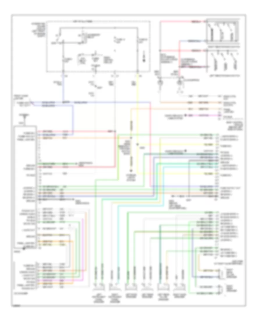 Radio Wiring Diagram, Highline without Hands Free for Chrysler Town  Country Limited 2006