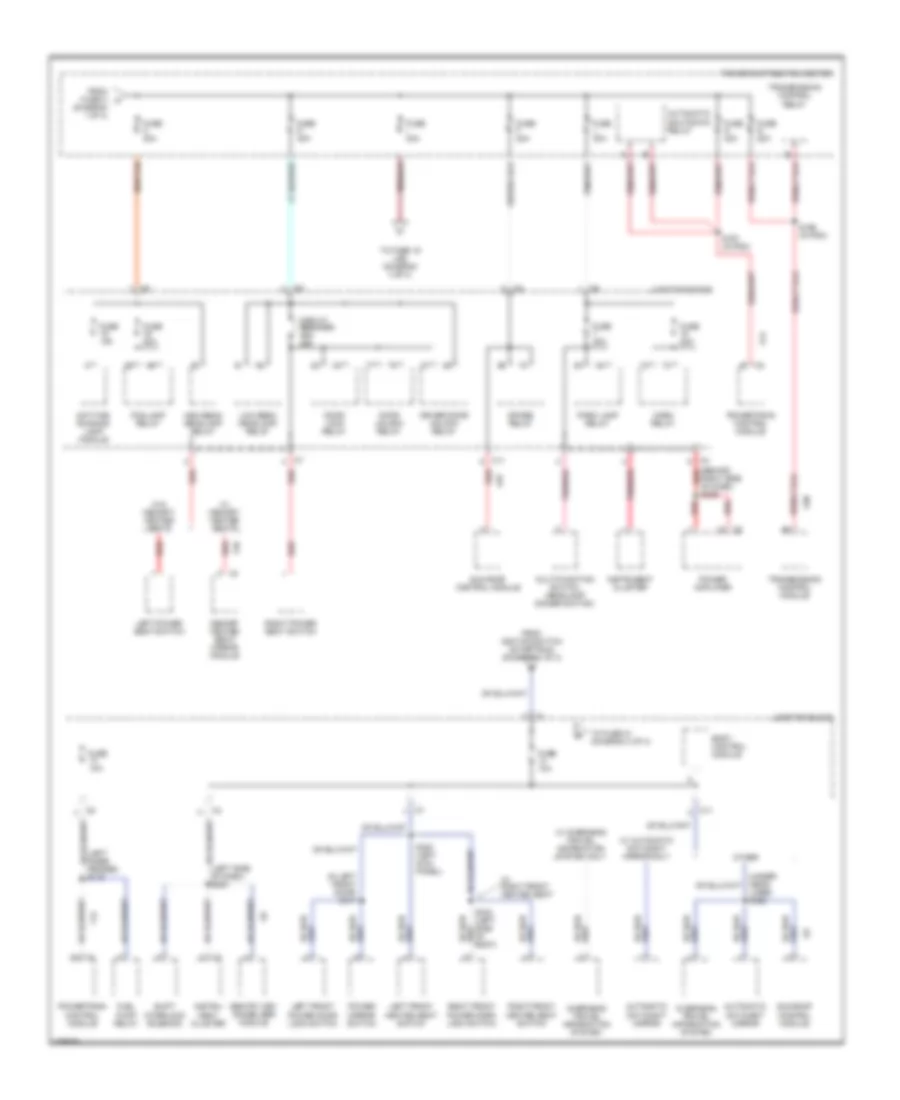 Power Distribution Wiring Diagram 2 of 3 for Chrysler Concorde LX 2000