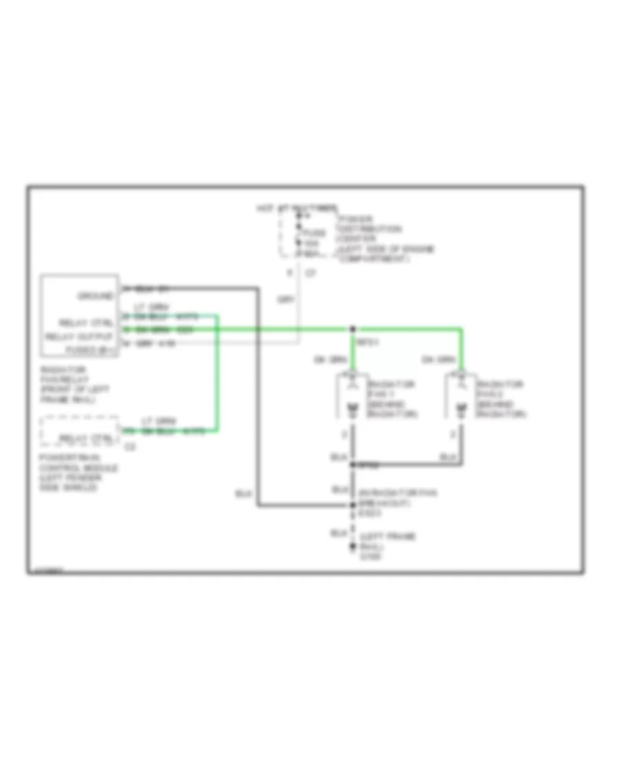 Cooling Fan Wiring Diagram for Chrysler Grand Voyager 2000