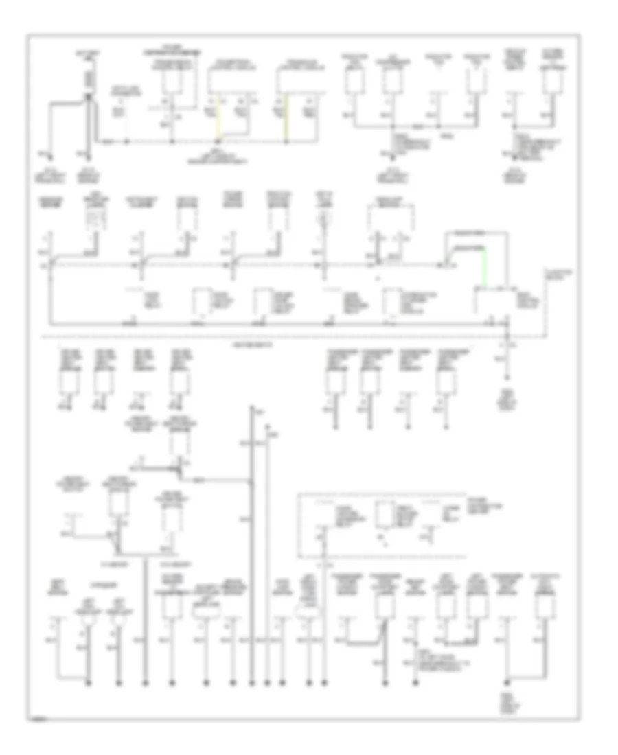 Ground Distribution Wiring Diagram 1 of 3 for Chrysler Grand Voyager 2000