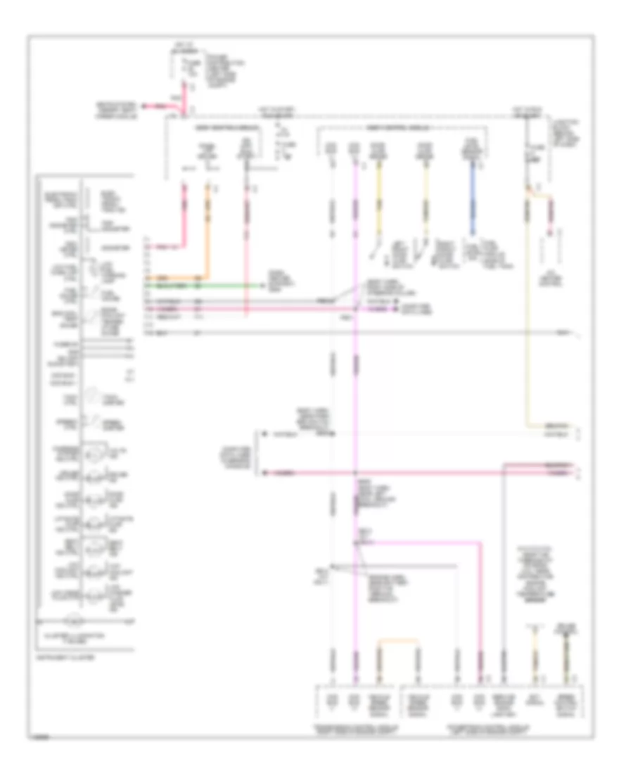 Instrument Cluster Wiring Diagram 1 of 2 for Chrysler Grand Voyager 2000