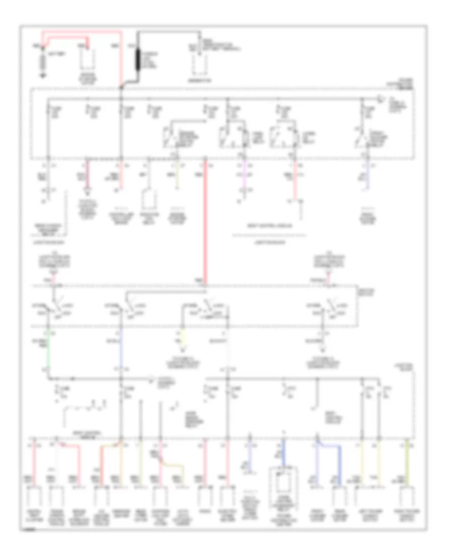 Power Distribution Wiring Diagram 1 of 3 for Chrysler Grand Voyager 2000