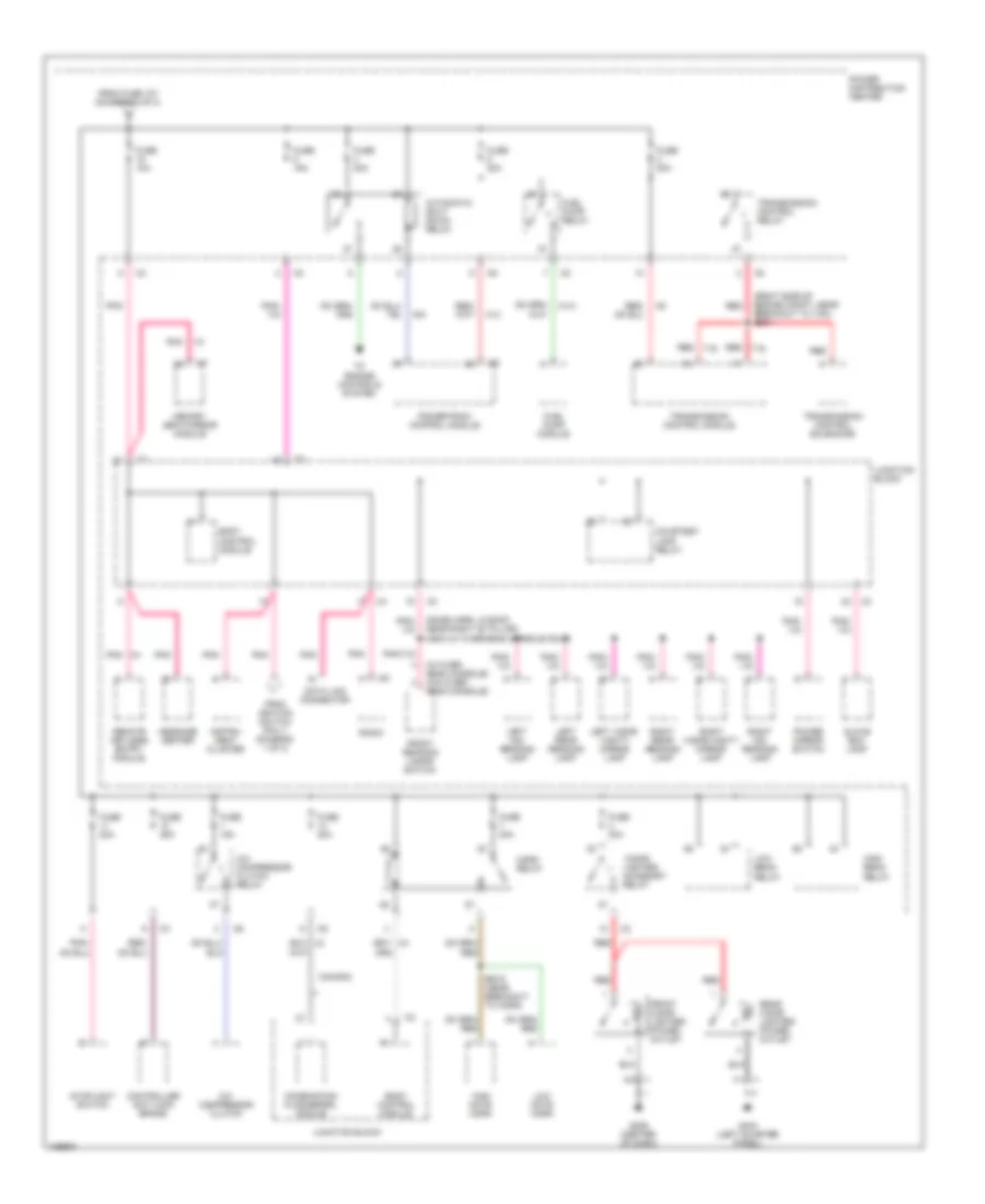 Power Distribution Wiring Diagram 2 of 3 for Chrysler Grand Voyager 2000