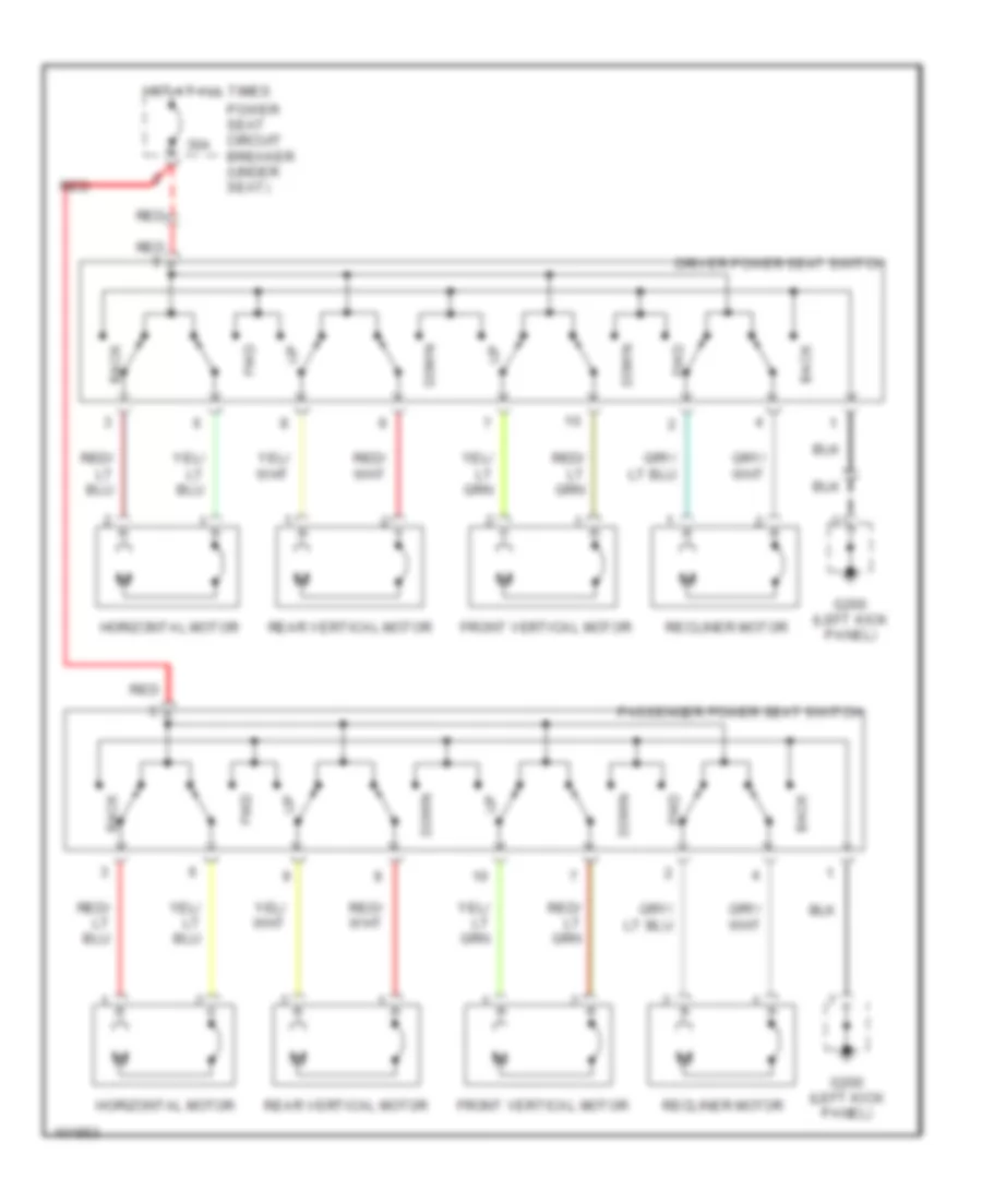 6 Way Power Seat Wiring Diagram for Chrysler Grand Voyager 2000