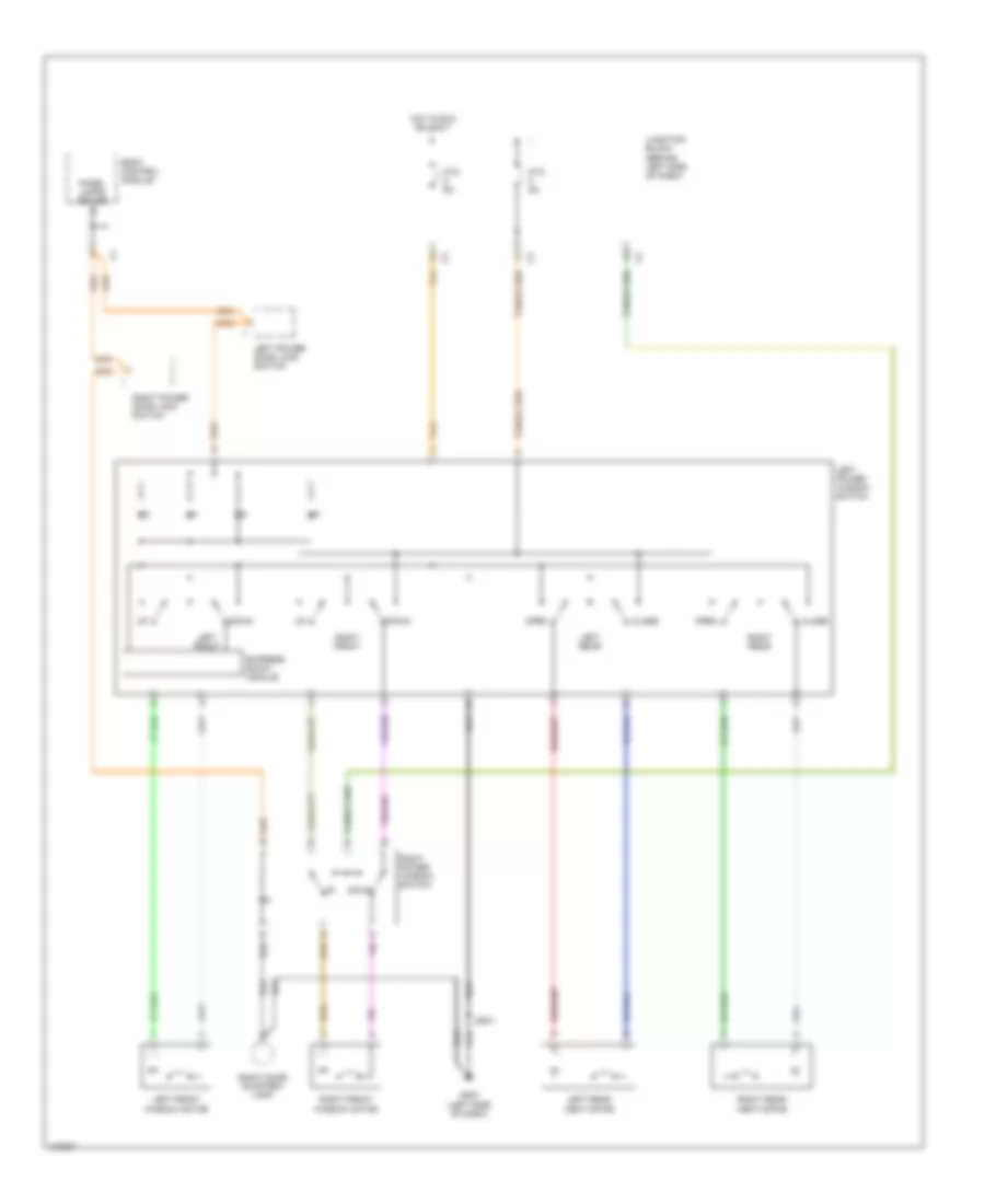 Power Window Wiring Diagram for Chrysler Grand Voyager 2000