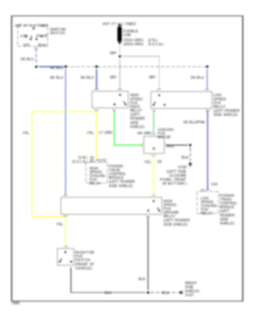 Cooling Fan Wiring Diagram for Chrysler Town  Country 1993