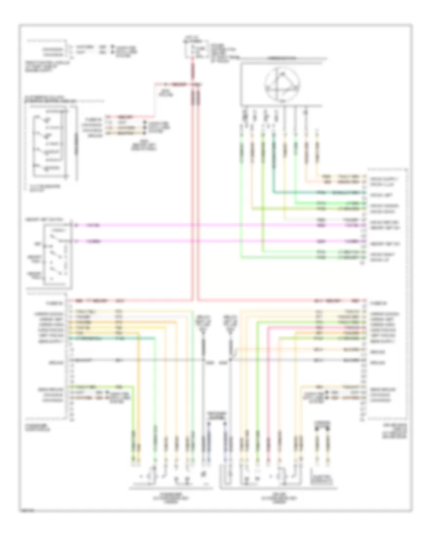 Memory Systems Wiring Diagram 1 of 2 for Chrysler 300 2007