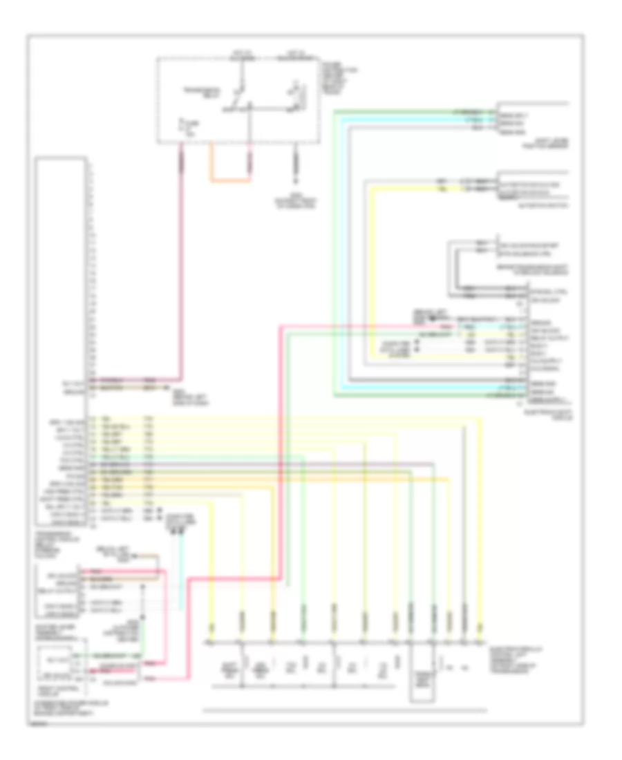 A T Wiring Diagram with Autostick for Chrysler 300 2007