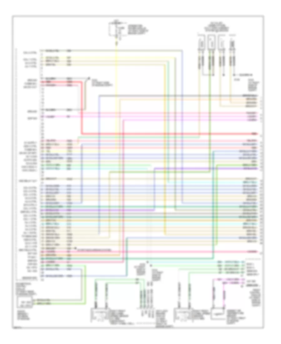 5.7L, Engine Performance Wiring Diagram (1 of 4) for Chrysler 300 C 2007