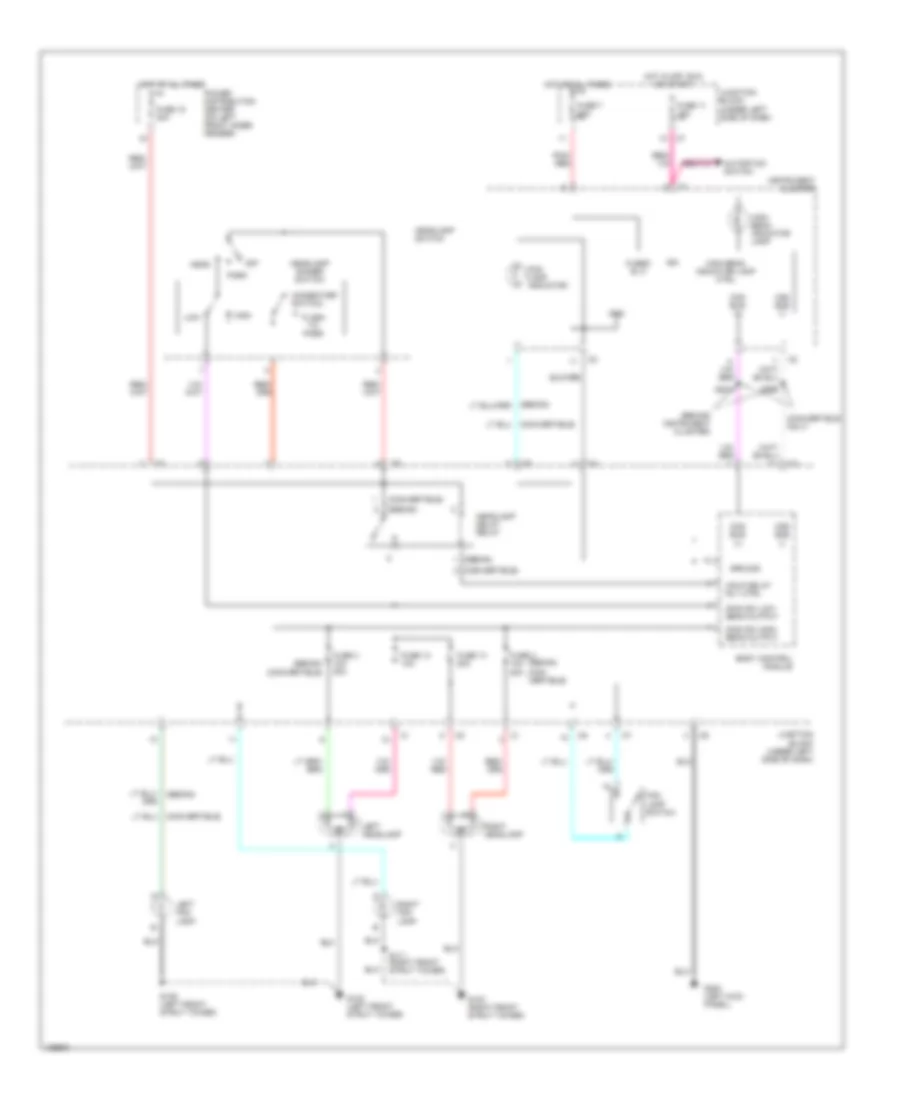 Headlight Wiring Diagram without DRL for Chrysler Sebring JXi 2000