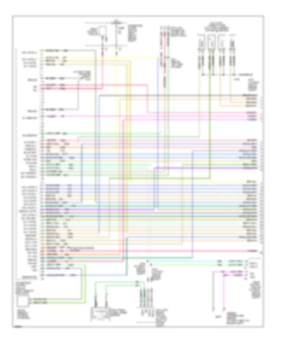 5.7L, Engine Performance Wiring Diagram (1 of 4) for Chrysler 300 2005