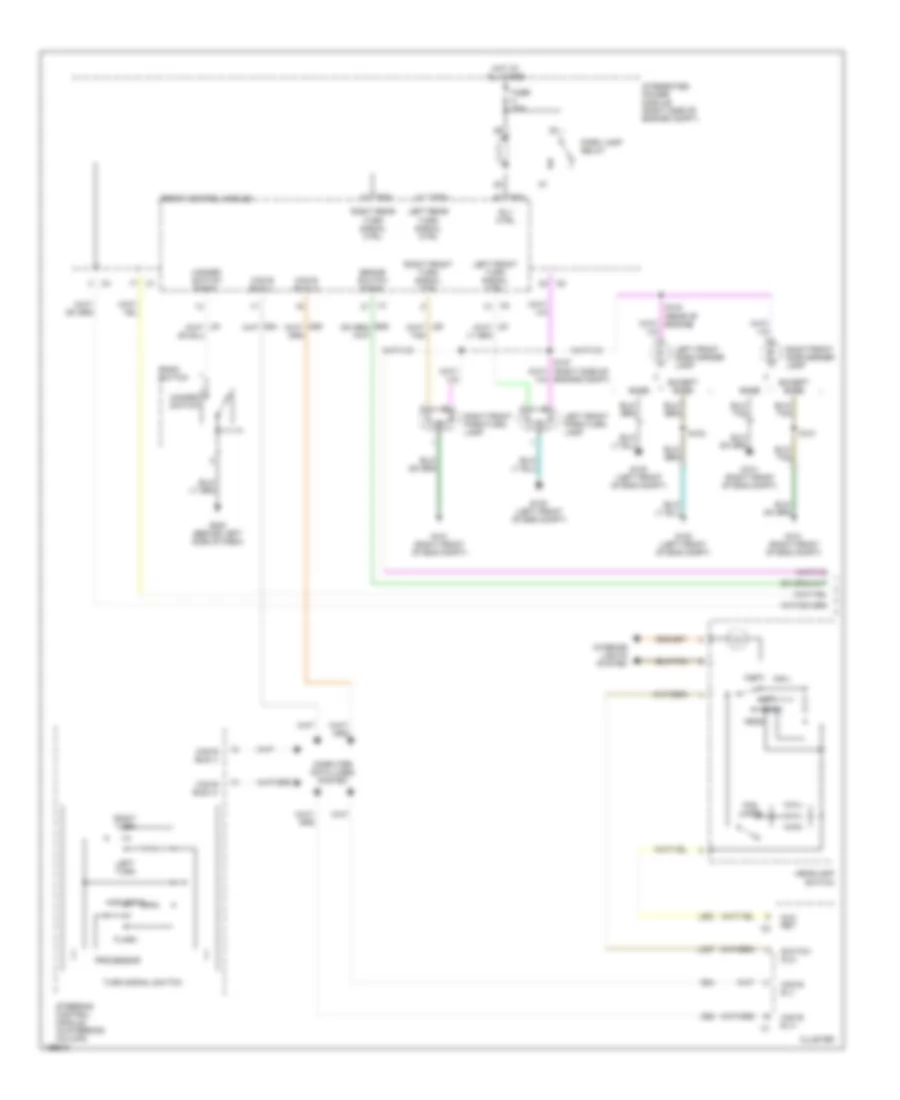 Exterior Lamps Wiring Diagram, Except 300C (1 of 2) for Chrysler 300 2005
