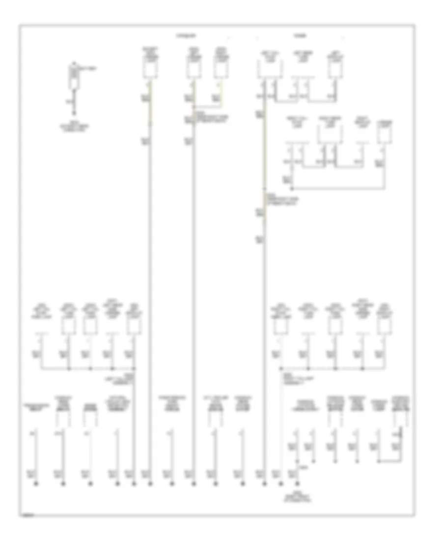 Ground Distribution Wiring Diagram (4 of 4) for Chrysler 300 2005