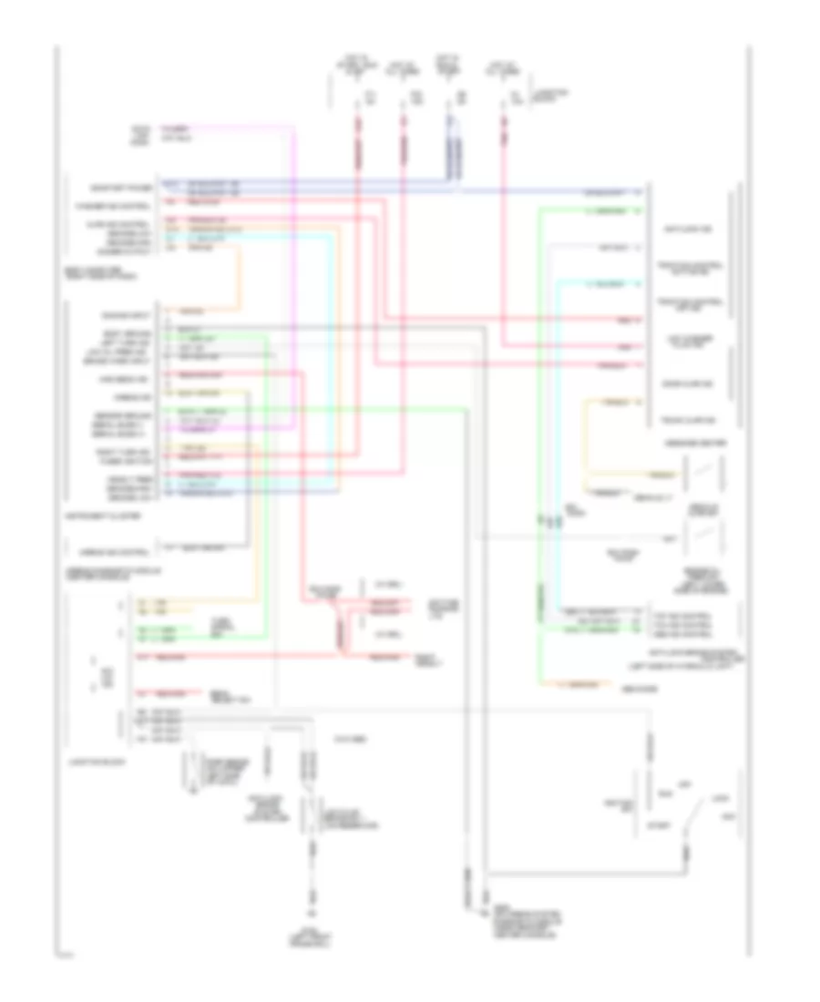 Instrument Cluster Wiring Diagram for Chrysler LHS 1994