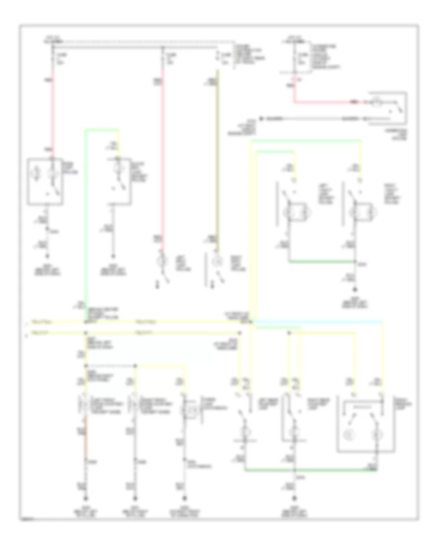 Courtesy Lamps Wiring Diagram 2 of 2 for Chrysler 300 Limited 2007