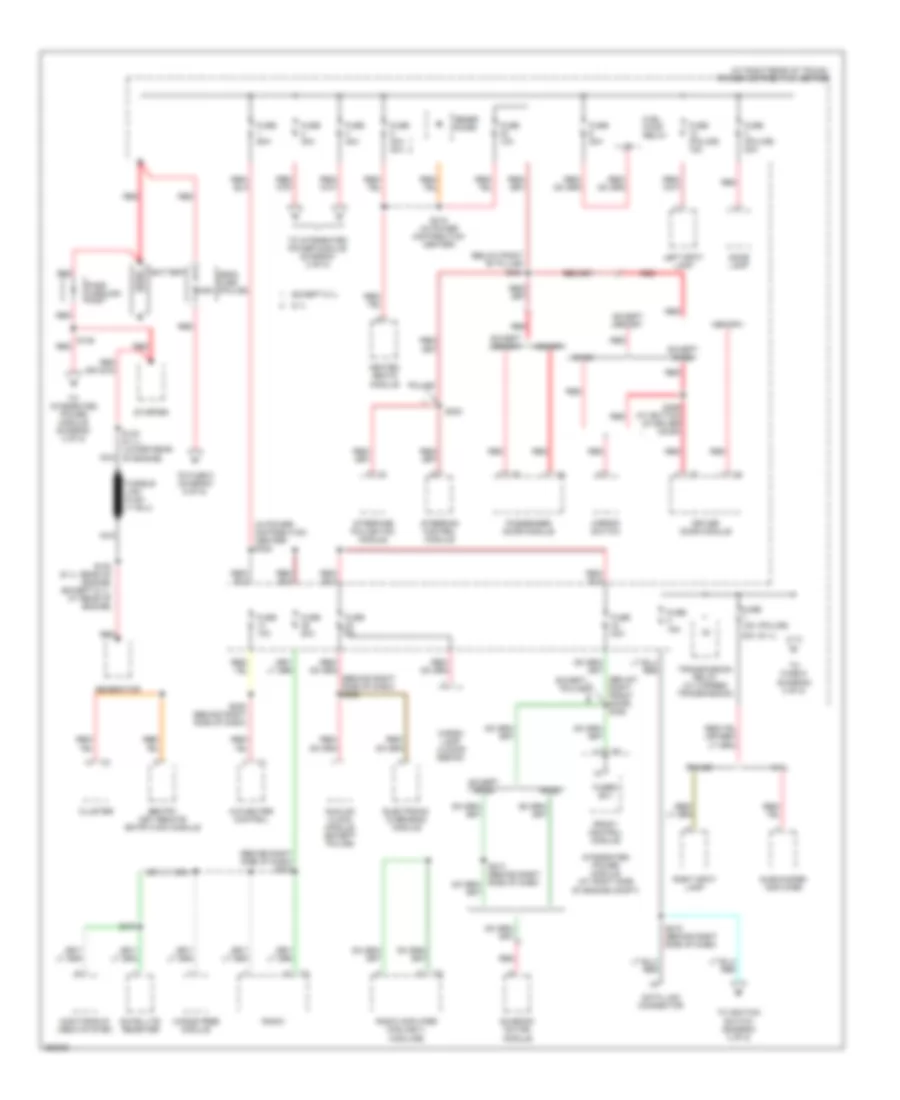 Power Distribution Wiring Diagram 1 of 5 for Chrysler 300 Limited 2007